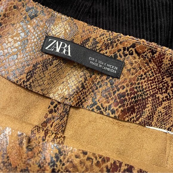Zara Snakeskin Envelope Skort - Picture 10 of 10